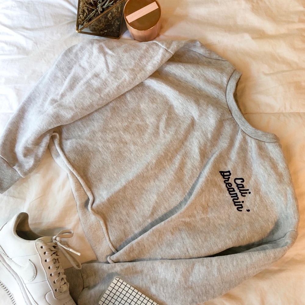 Fleece Cropped Crew Neck